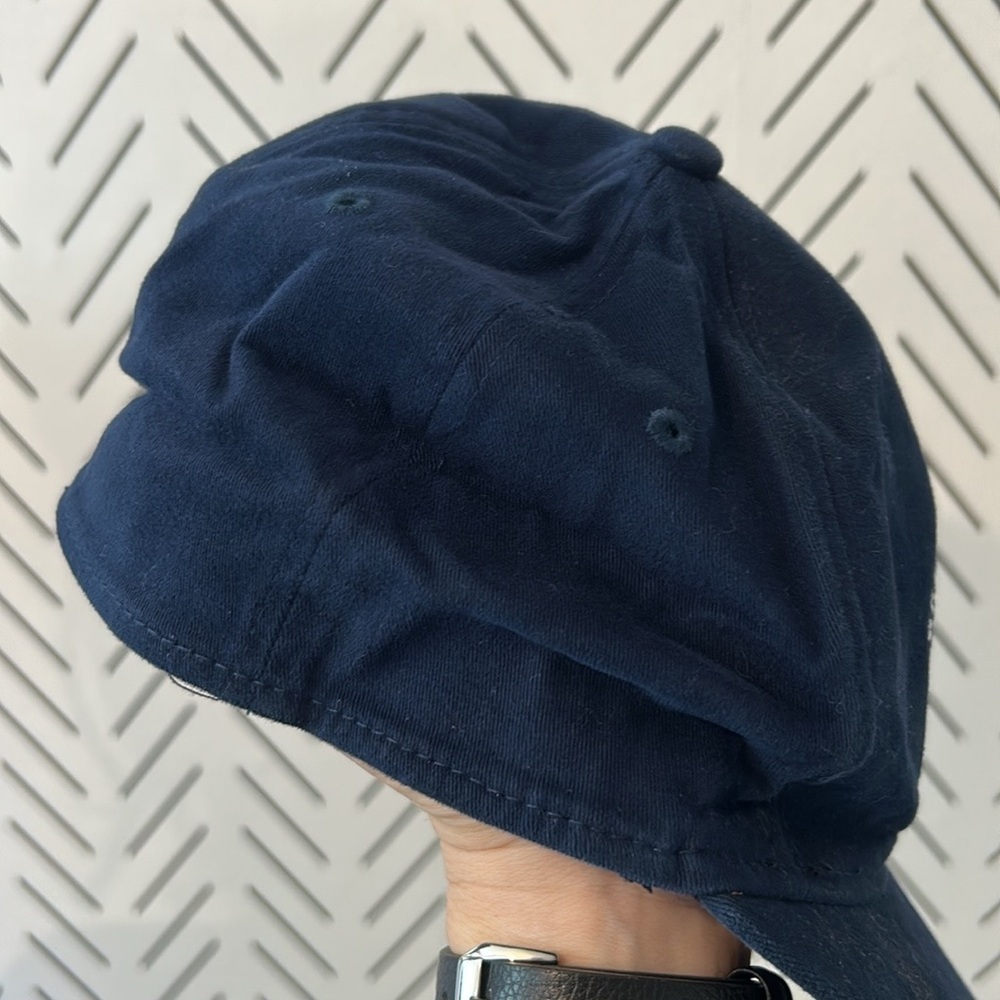 Vintage Breckenridge Ski Snowboard School Cap Baseball Hat Navy Blue Colorado - Picture 9 of 9